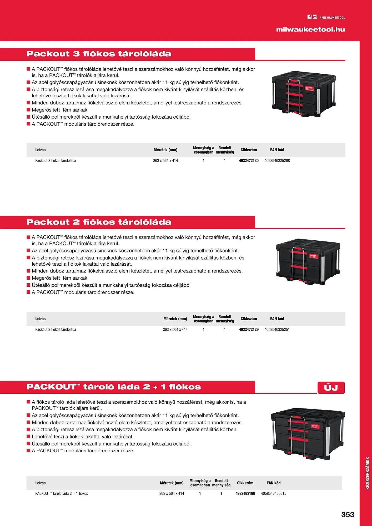 Katalógus Milwaukeetool akciós újság augusztus 14.-tól december 31.-ig 2024. - Oldal 353