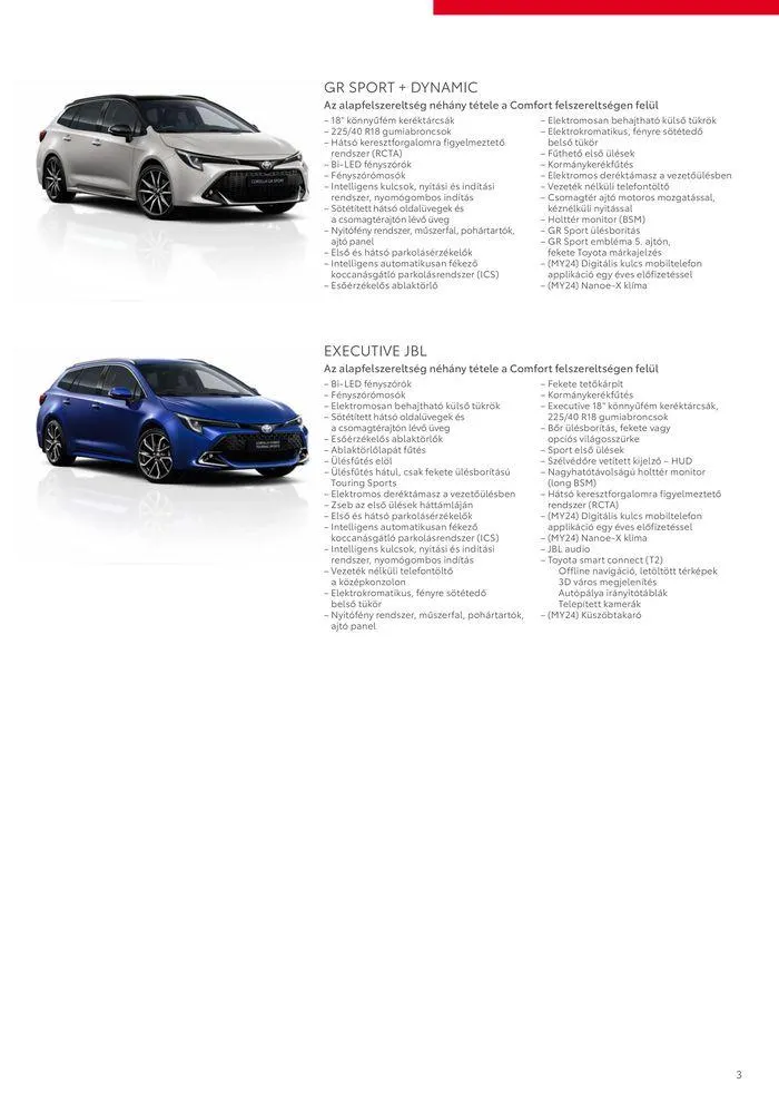 Katalógus Toyota Corolla TS MY24 május 20.-tól május 18.-ig 2025. - Oldal 3