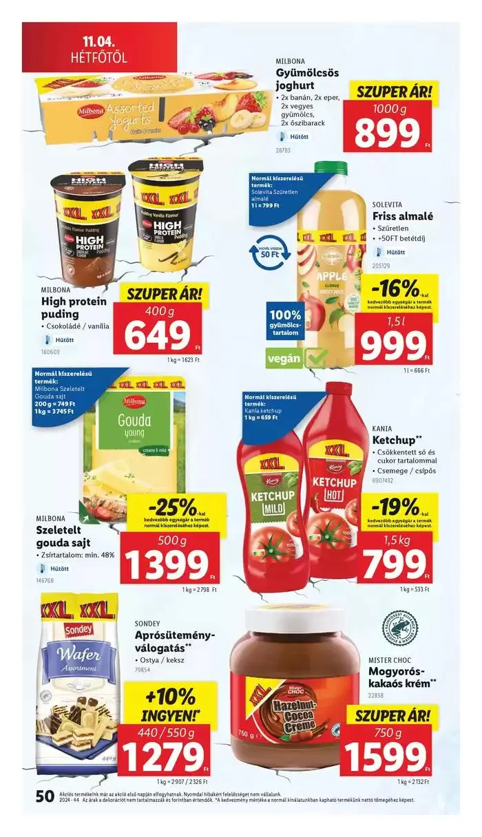 Katalógus Akciós újság – 44. hét október 31.-tól november 6.-ig 2024. - Oldal 50