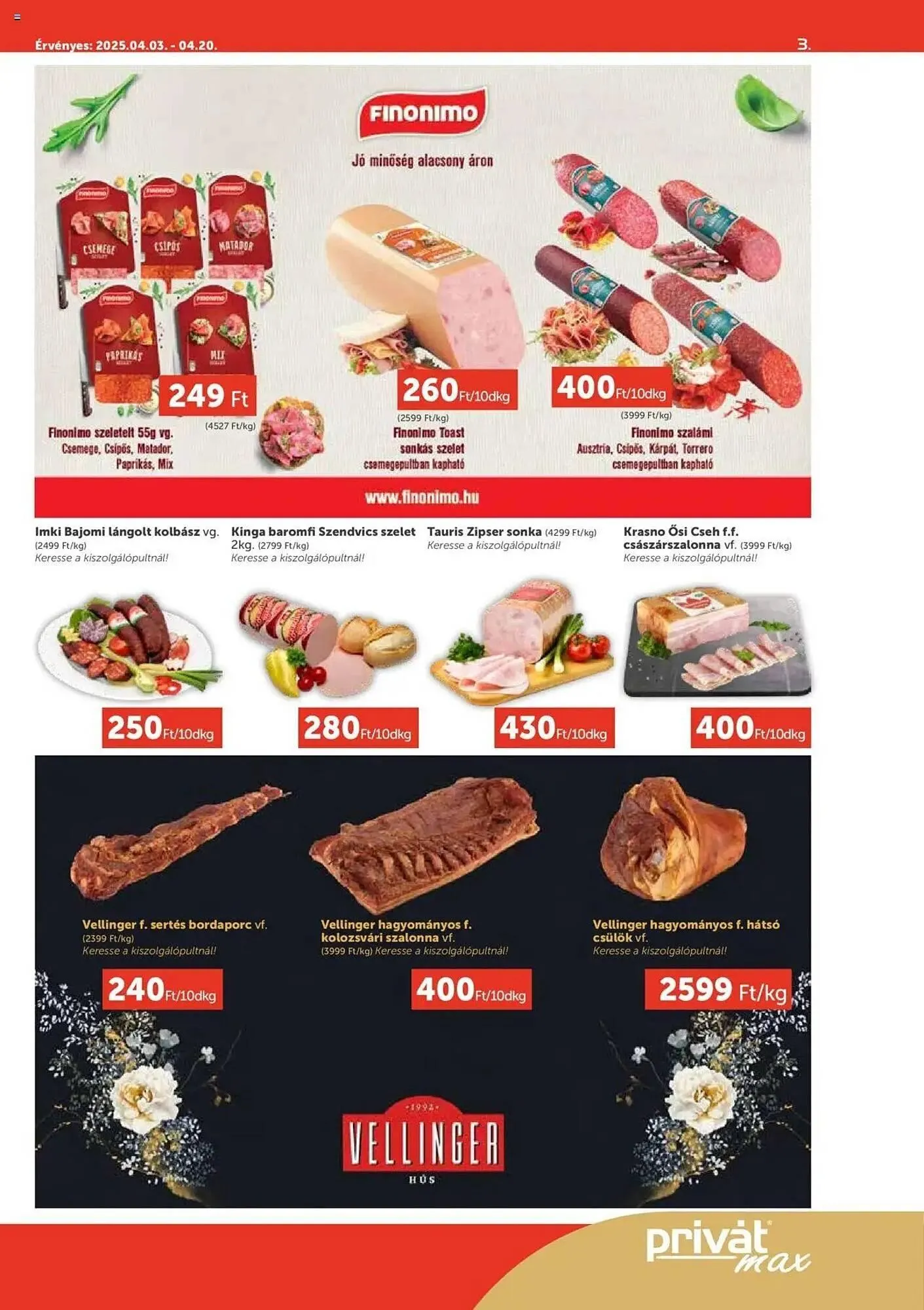Katalógus PRIVÁT akciós újság április 3.-tól április 20.-ig 2025. - Oldal 3