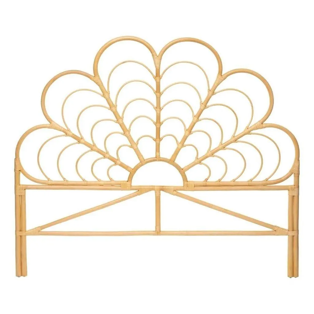 Rattan fejtámla 160-as ágyhoz, natúr - BALI