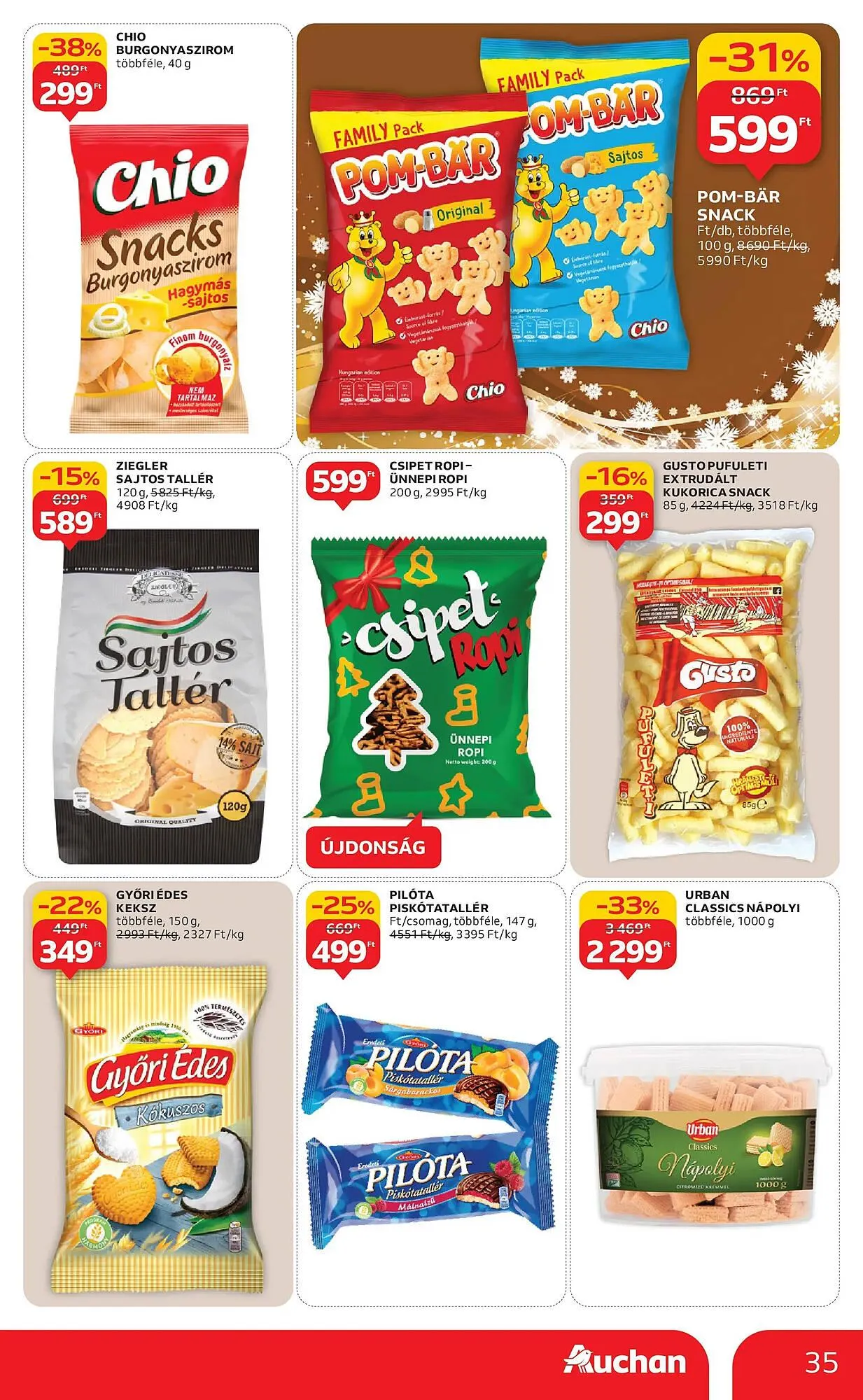Katalógus Auchan akciós újság december 4.-tól december 10.-ig 2025. - Oldal 35