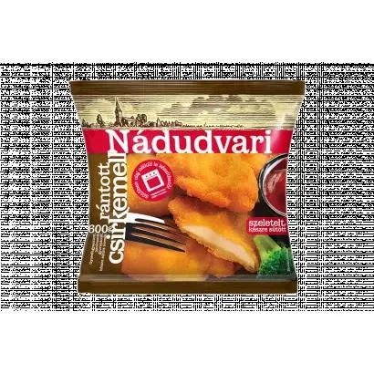 Nádudvari Quick-Frozen Sliced, Ready-Fried Breaded Chicken Breast 600 g