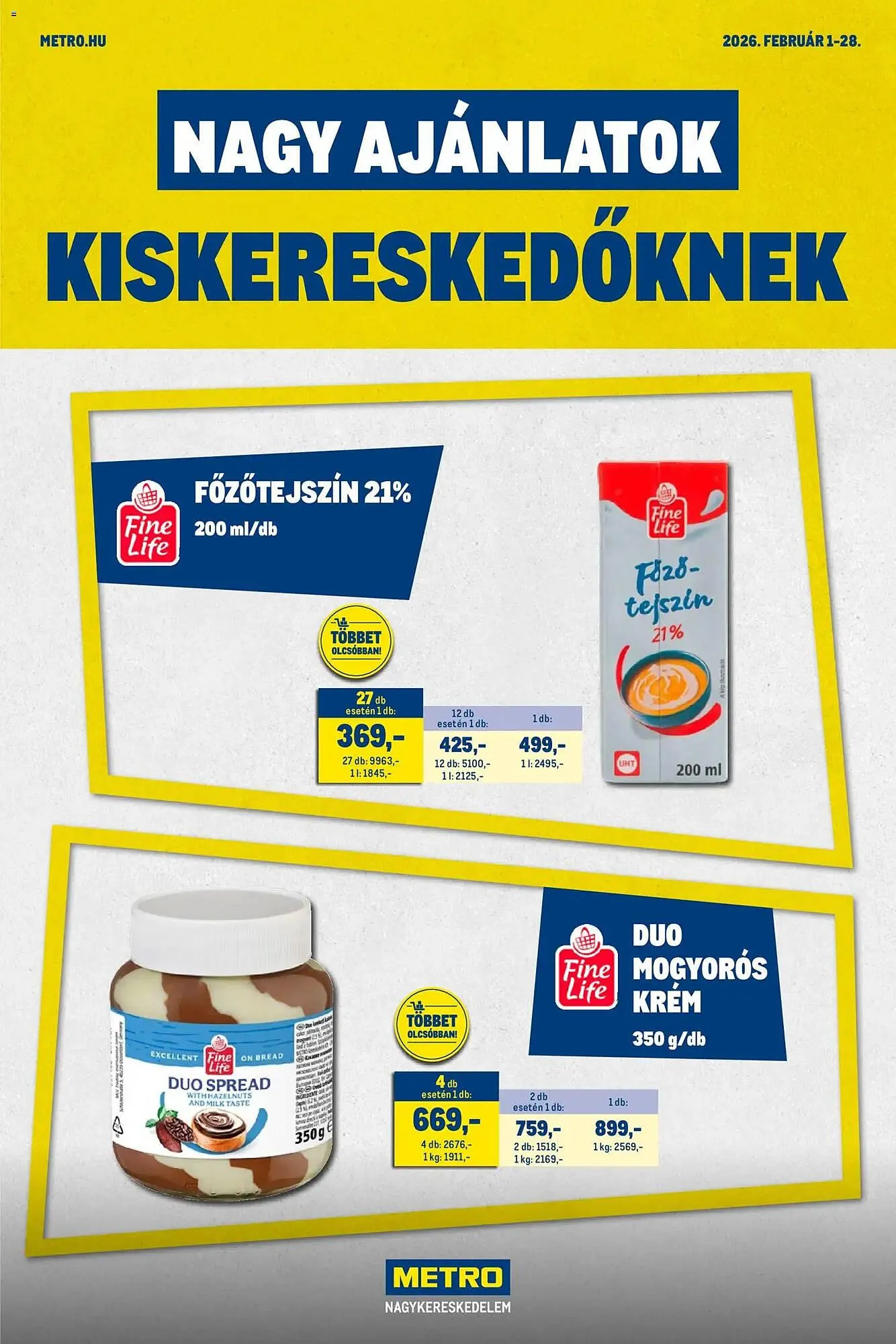 Katalógus Metro akciós újság február 1.-tól február 28.-ig 2026. - Oldal 1