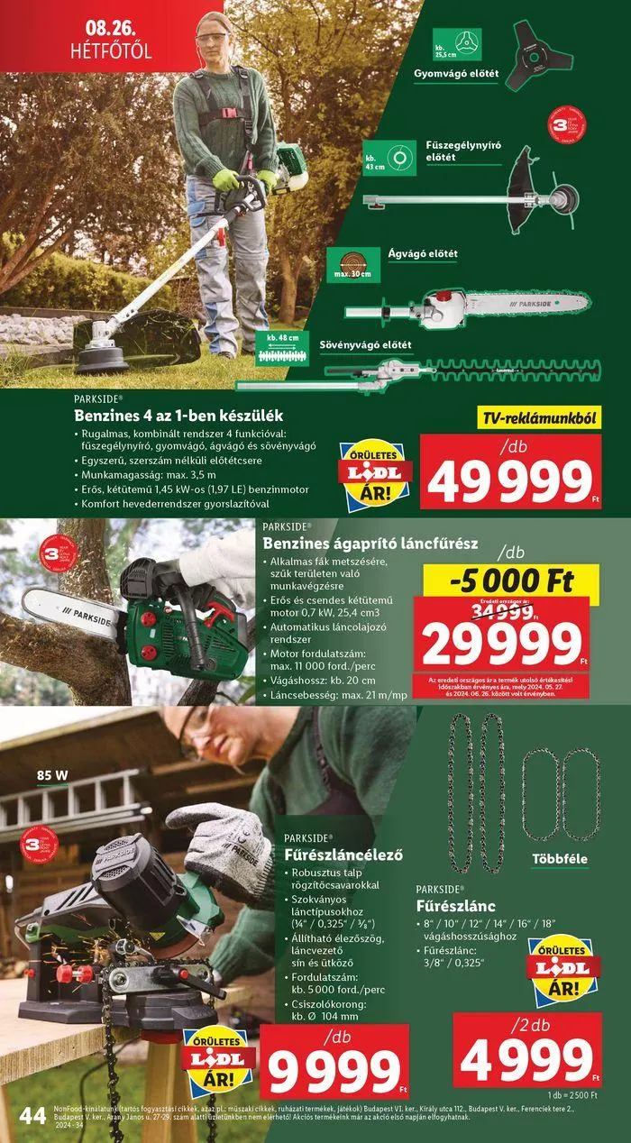 Katalógus Akciós újság – 34. hét augusztus 22.-tól augusztus 28.-ig 2024. - Oldal 44
