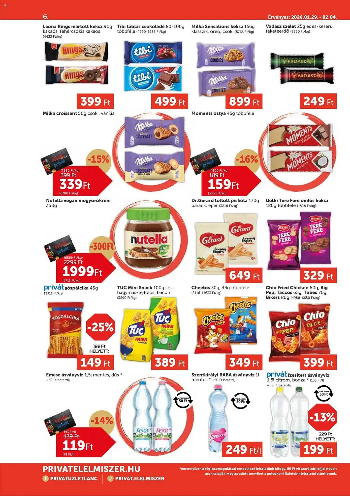 Katalógus PRIVÁT akciós újság január 29.-tól február 4.-ig 2026. - Oldal 6