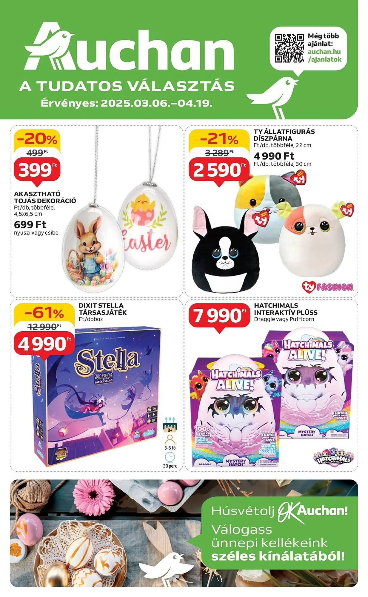Katalógus Auchan akciós újság március 26.-tól április 19.-ig 2025. - Oldal 1