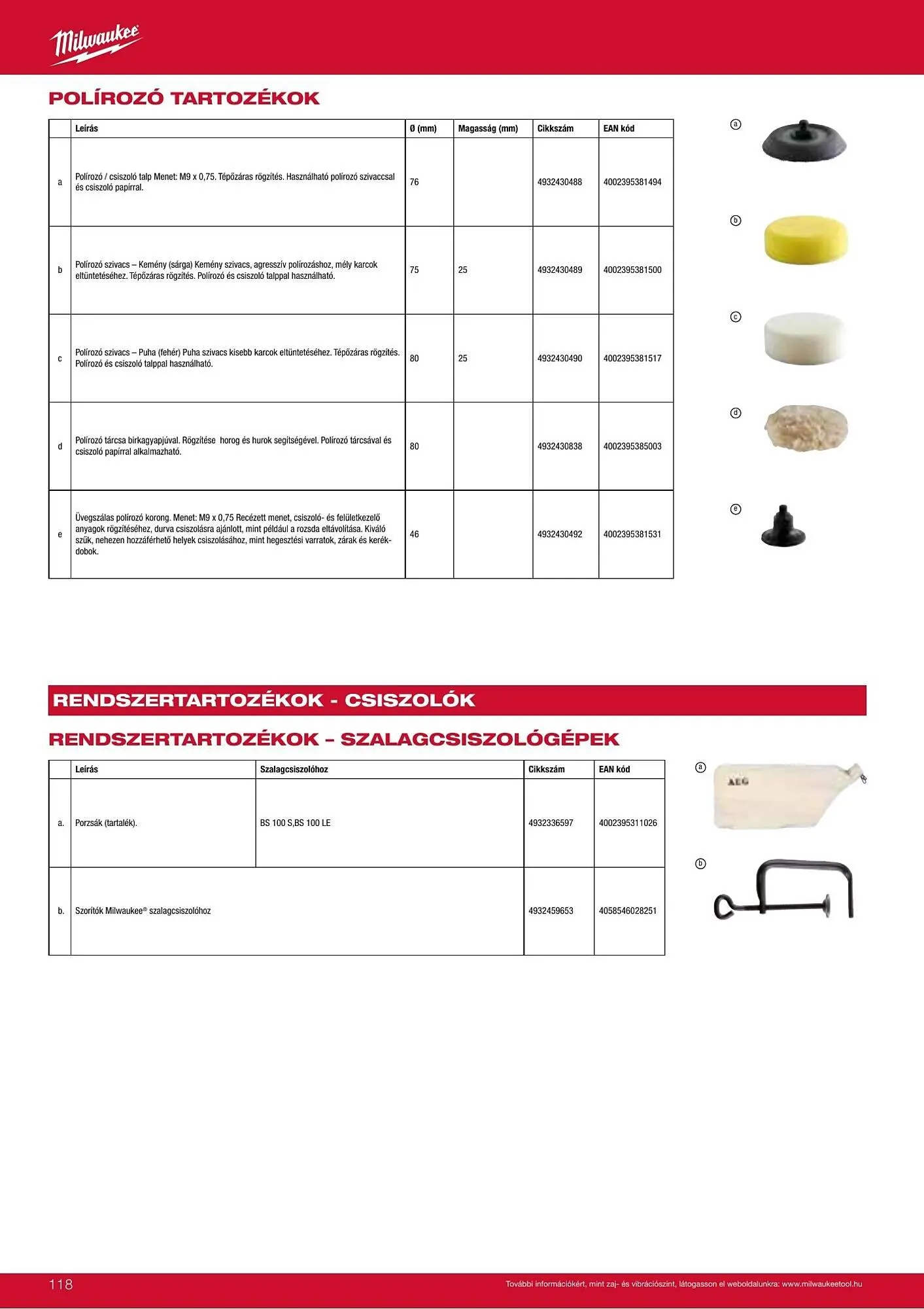 Katalógus Milwaukee akciós újság szeptember 16.-tól december 31.-ig 2026. - Oldal 118