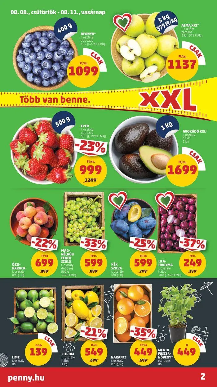 Katalógus Catalog PENNY 32. heti reklámújság augusztus 8.-tól augusztus 14.-ig 2024. - Oldal 2
