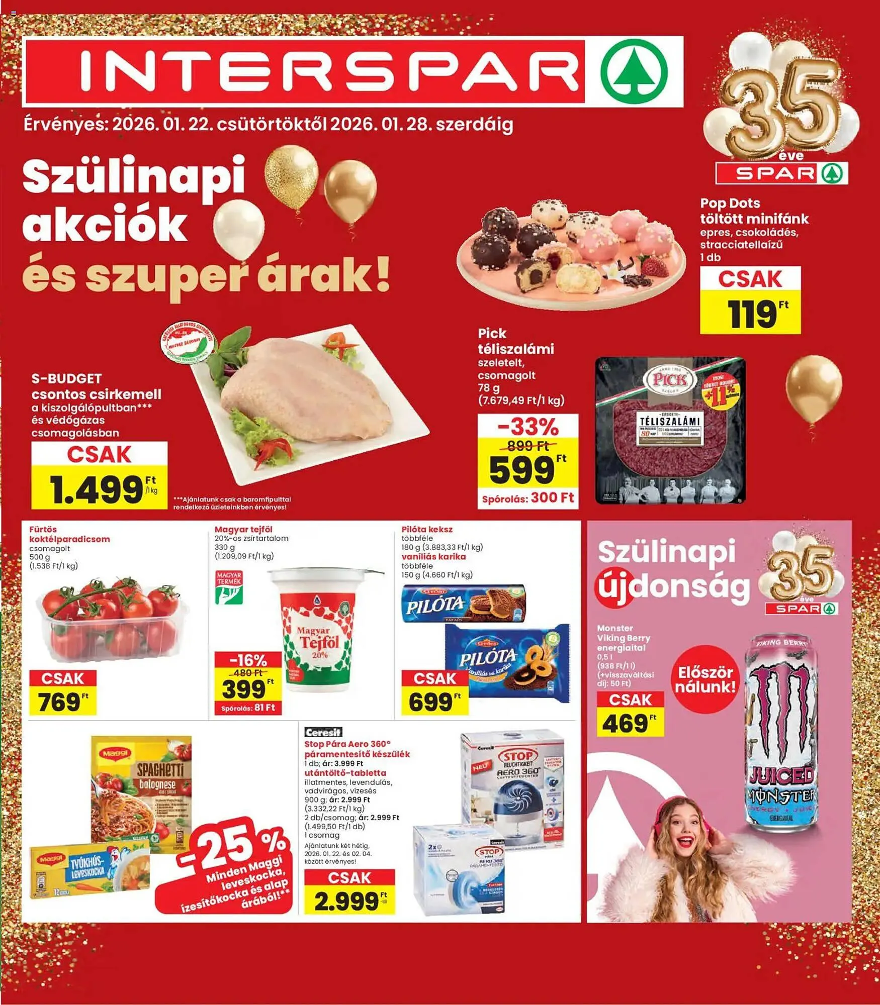 Katalógus Interspar akciós újság január 22.-tól január 28.-ig 2026. - Oldal 1