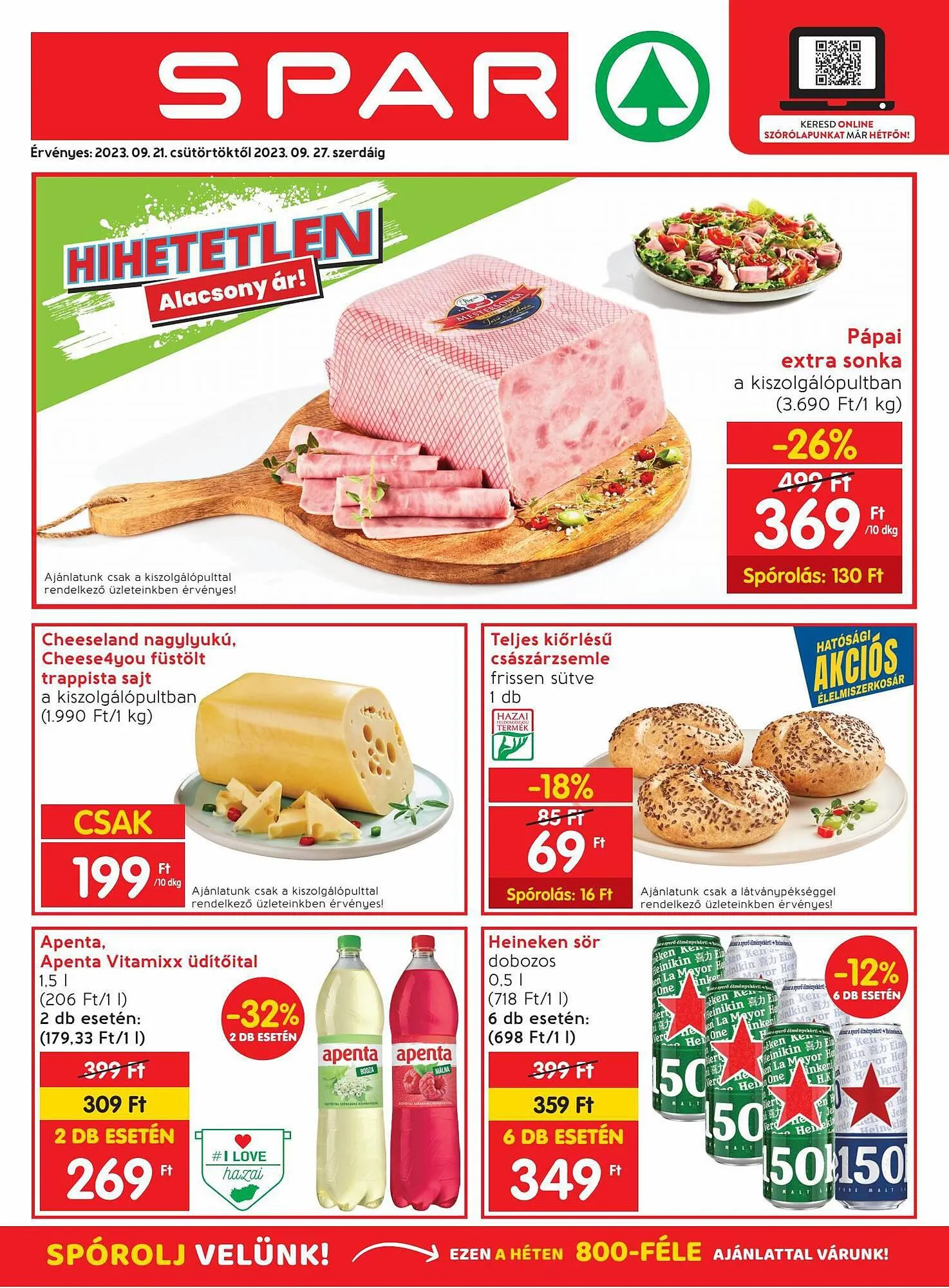 Katalógus Interspar akciós újság szeptember 15.-tól szeptember 27.-ig 2023. - Oldal 1