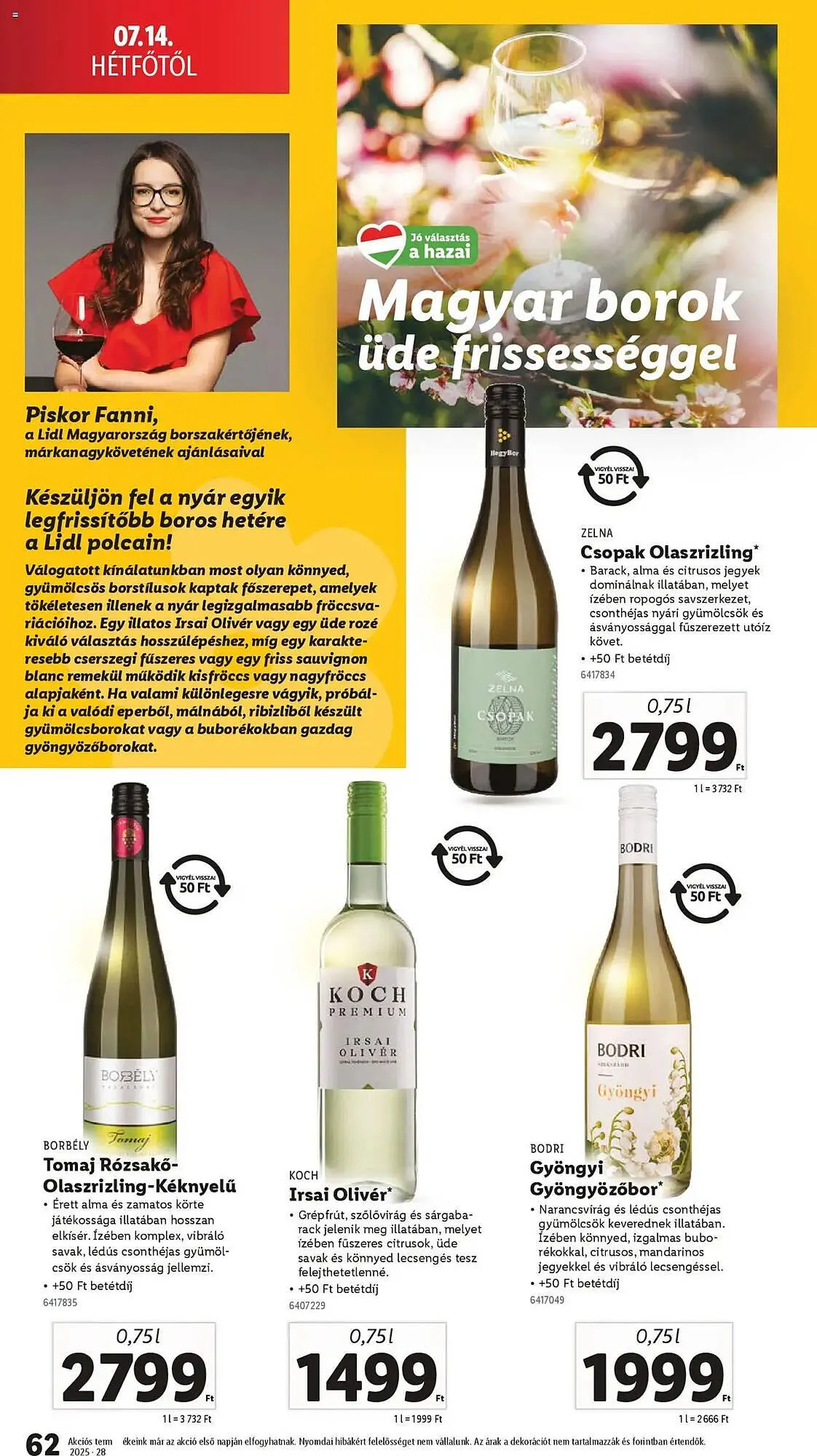 Katalógus Lidl akciós újság július 10.-tól július 16.-ig 2025. - Oldal 62