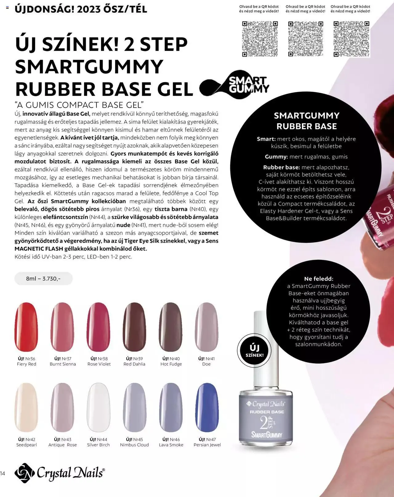 Katalógus Crystal Nails - Ősz/Tél katalógus 2023 szeptember 4.-tól december 31.-ig 2023. - Oldal 14