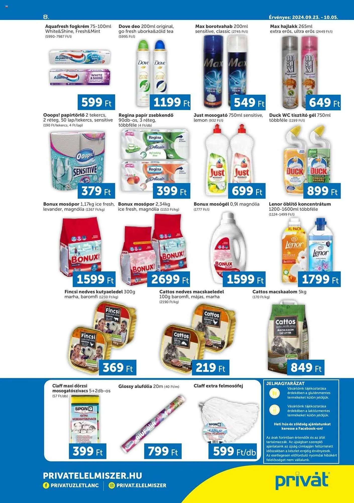 Katalógus PRIVÁT akciós újság szeptember 23.-tól október 5.-ig 2024. - Oldal 8