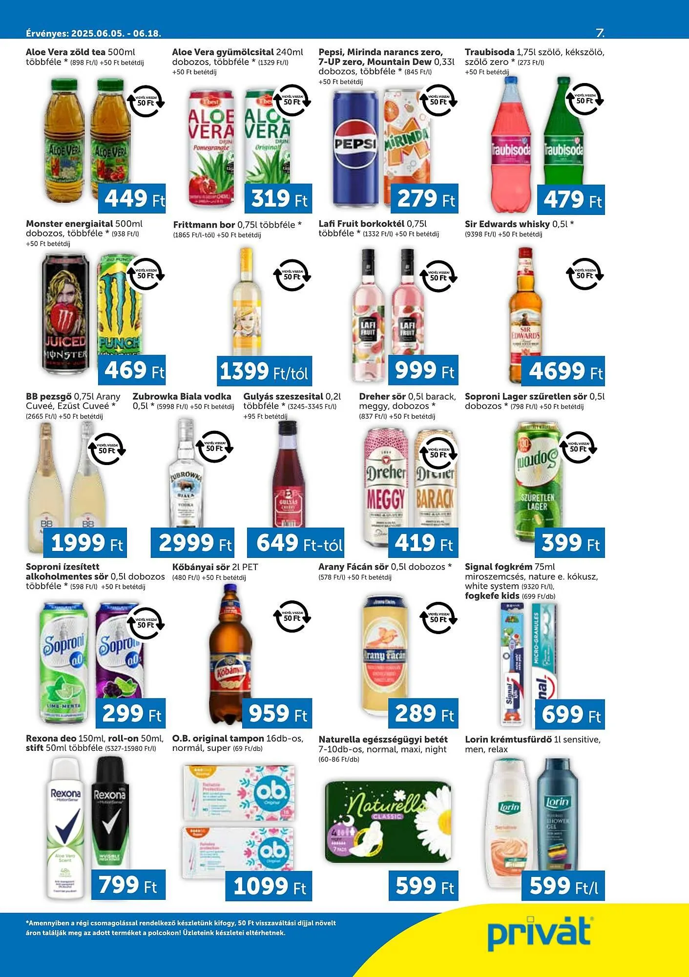 Katalógus PRIVÁT akciós újság július 5.-tól július 18.-ig 2025. - Oldal 7
