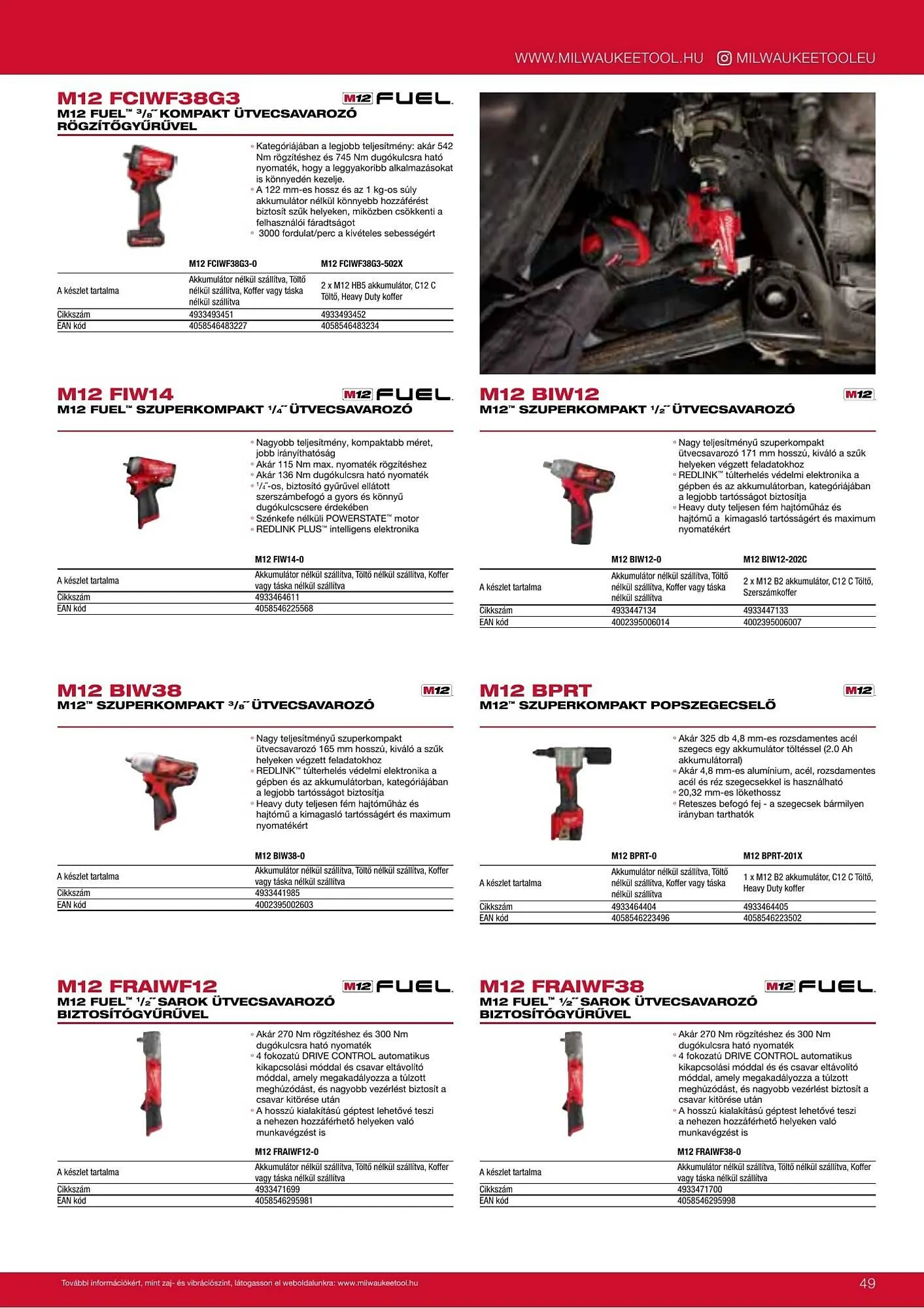 Katalógus Milwaukee akciós újság szeptember 16.-tól december 31.-ig 2026. - Oldal 49