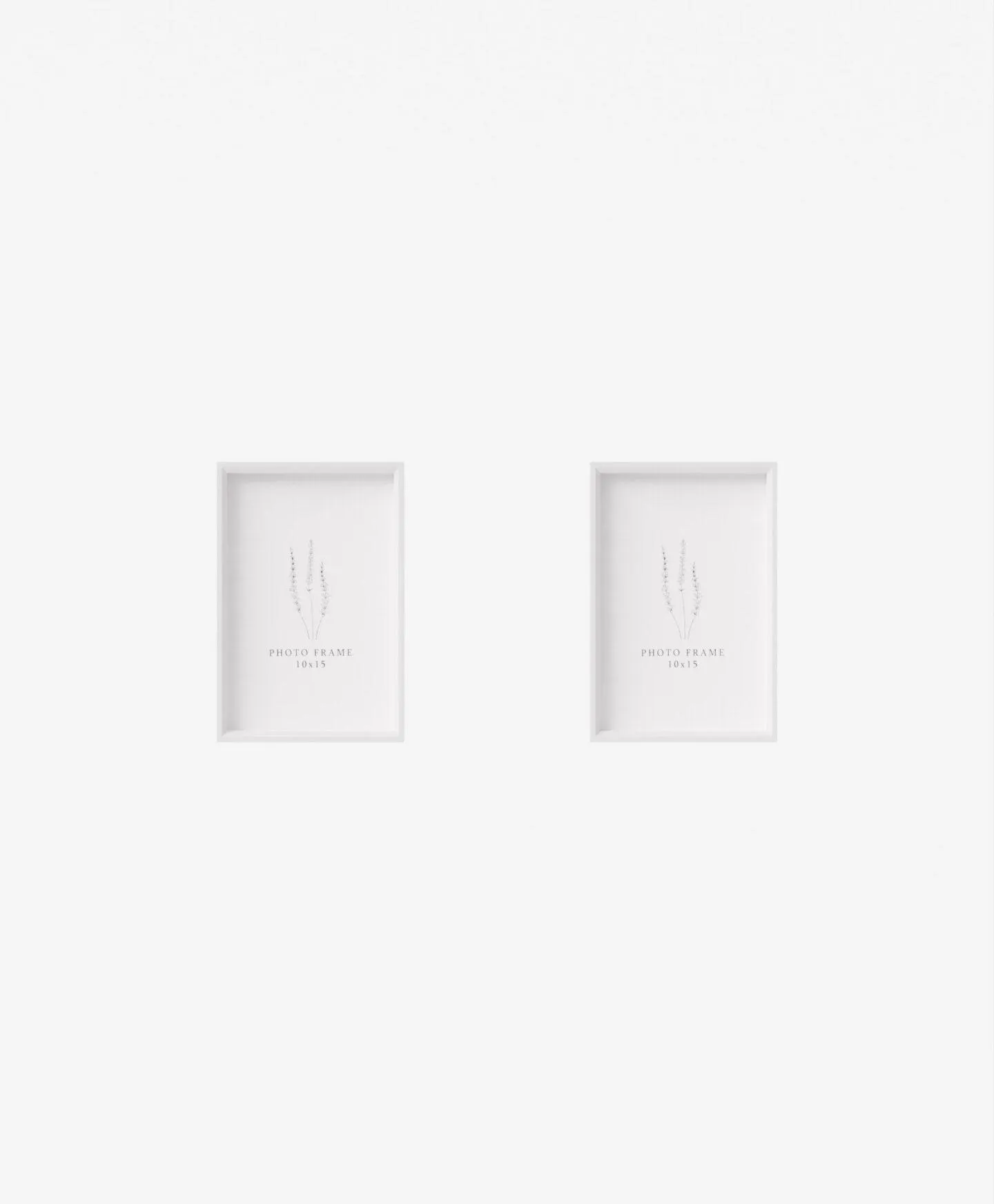 2 darabos fehér képkeret szett