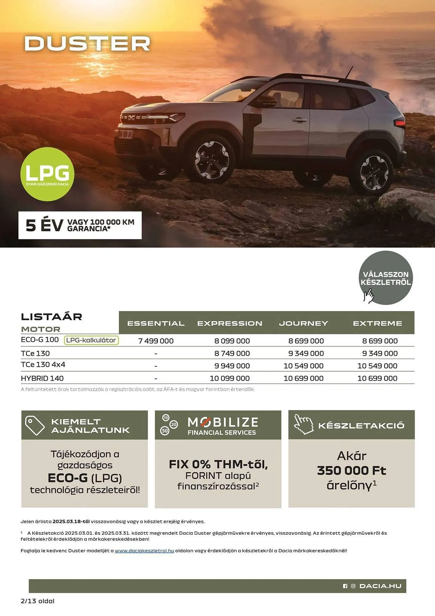 Katalógus Dacia akciós újság március 18.-tól május 4.-ig 2025. - Oldal 2
