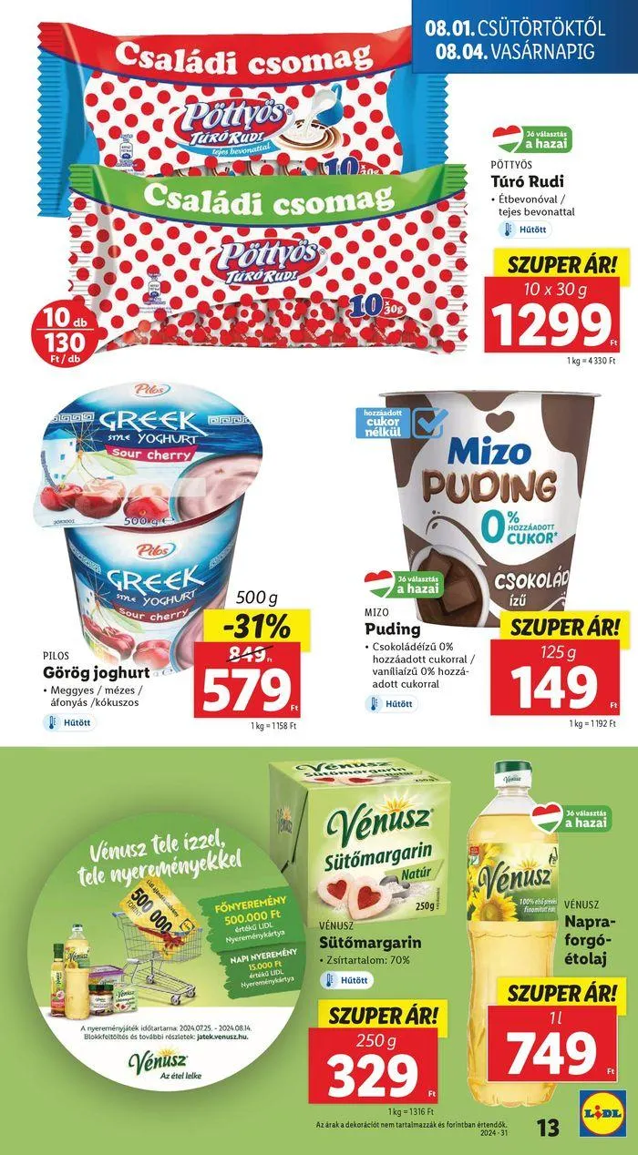 Katalógus Akciós újság – 31. hét augusztus 6.-tól augusztus 7.-ig 2024. - Oldal 13