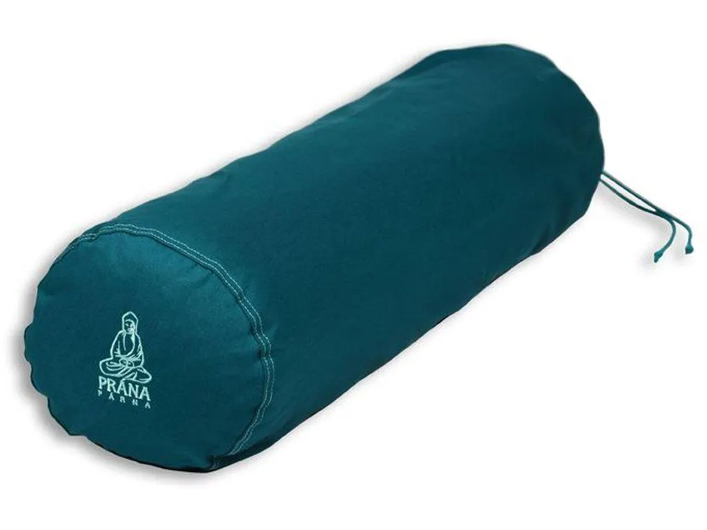 PRÁNA jóga hengerpárna huzattal - óceánkék 70 x 20 cm | + Ajándék: utántöltő