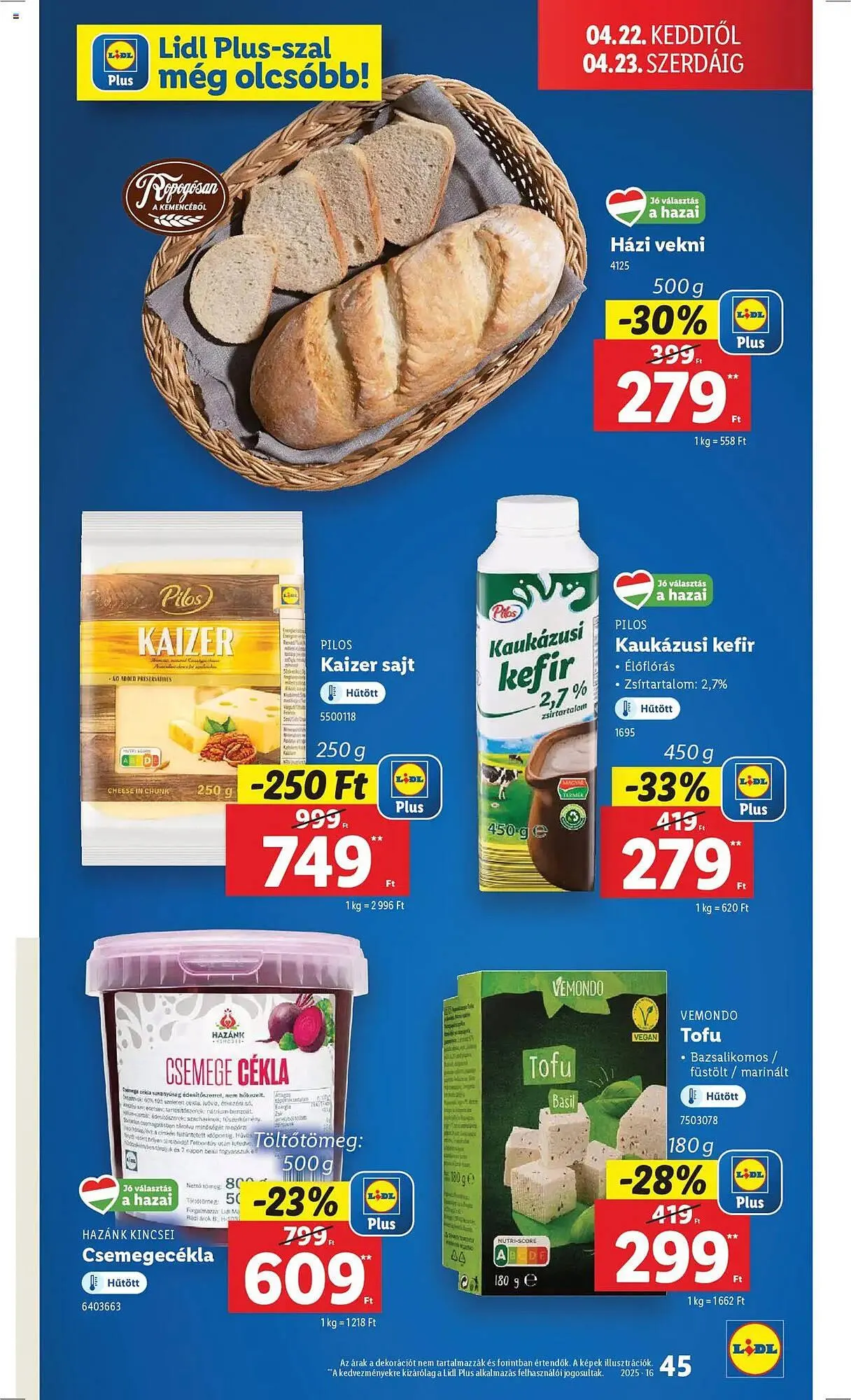 Katalógus Lidl akciós újság április 16.-tól április 22.-ig 2025. - Oldal 45