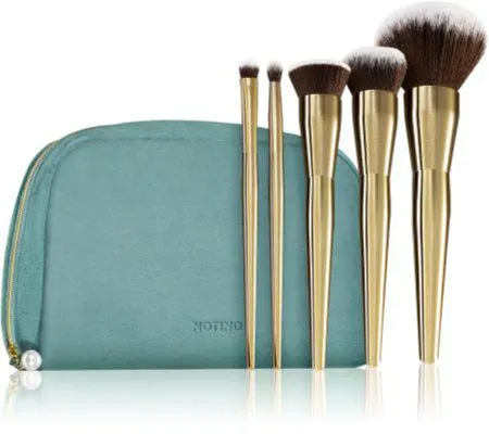 Grace Collection Make-up brush set with cosmetic bag