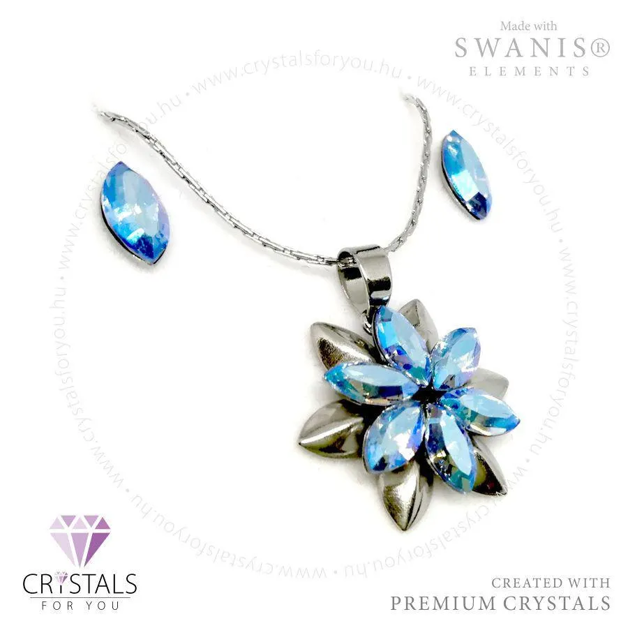 Csillag virág szett Swanis® prémium kristállyal díszítve