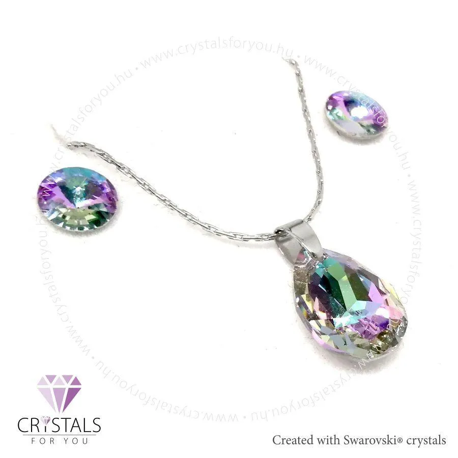 Csepp medálos szett Swanis® prémium kristállyal díszítve