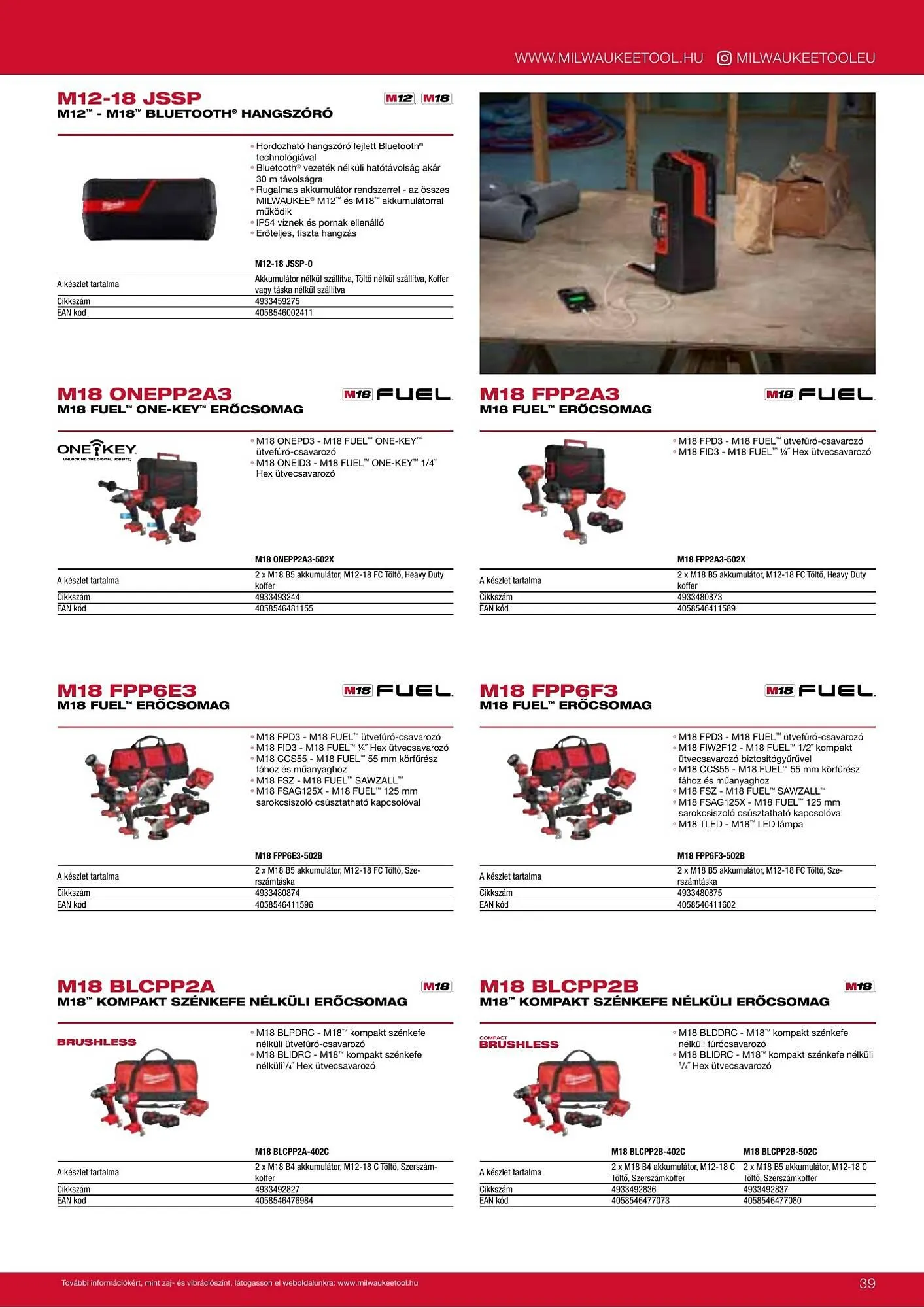Katalógus Milwaukeetool akciós újság augusztus 14.-tól december 31.-ig 2025. - Oldal 39