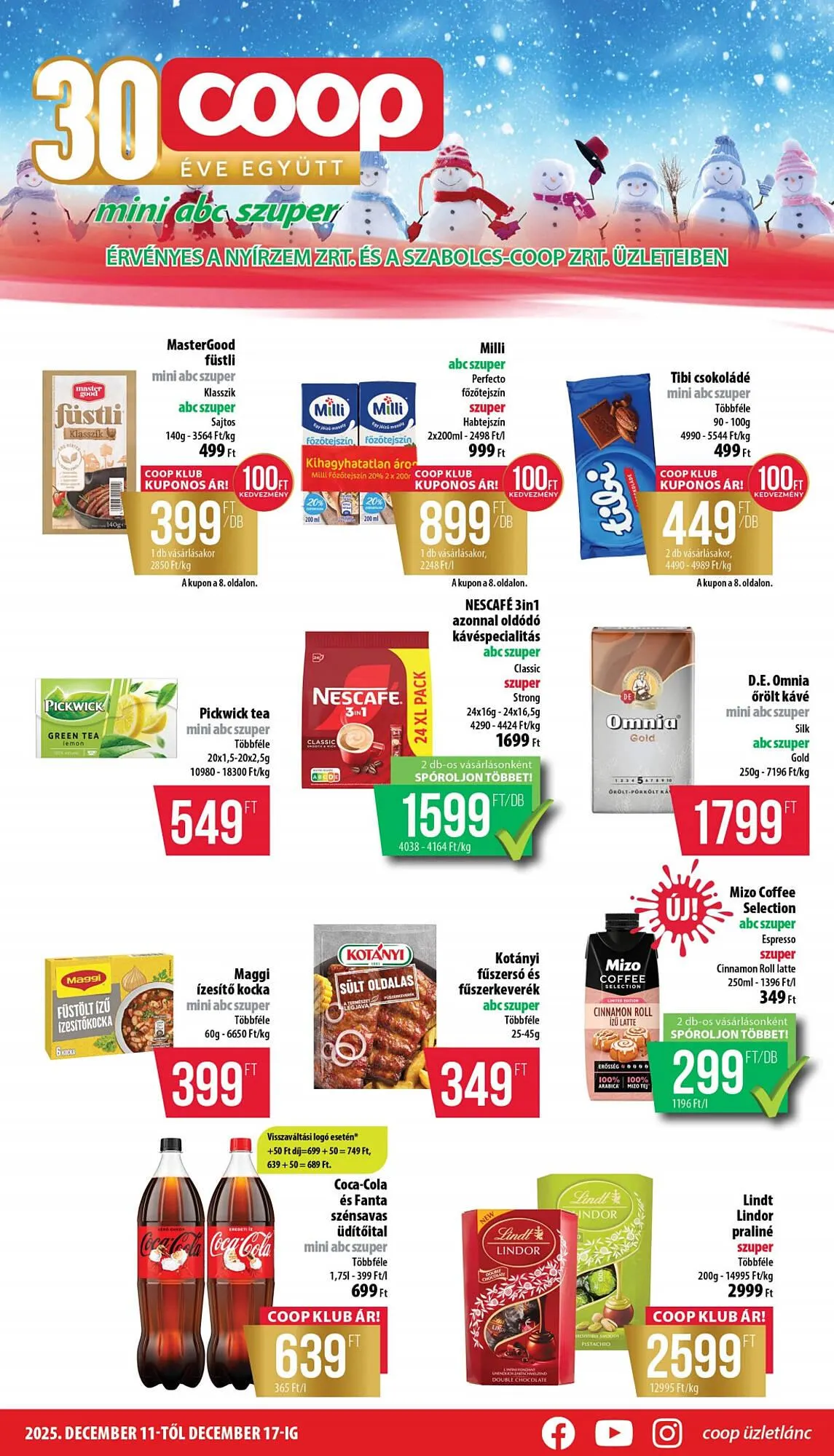 Katalógus Coop akciós újság december 11.-tól december 17.-ig 2025. - Oldal 1