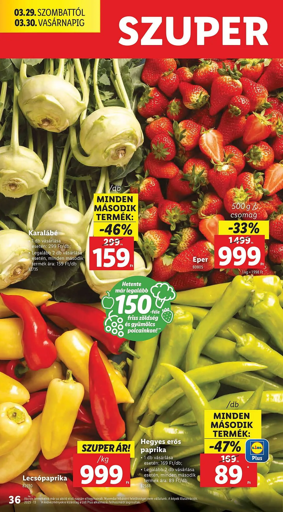 Katalógus Lidl akciós újság március 27.-tól április 2.-ig 2025. - Oldal 36