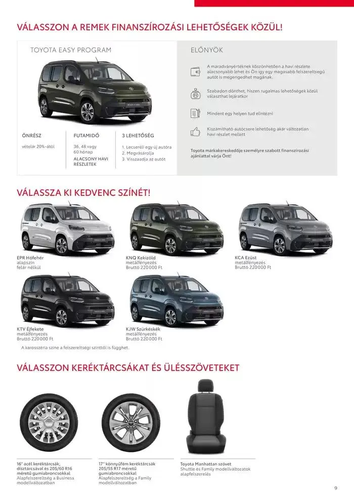 Katalógus Toyota Proace City Verso ICE december 3.-tól december 3.-ig 2025. - Oldal 9