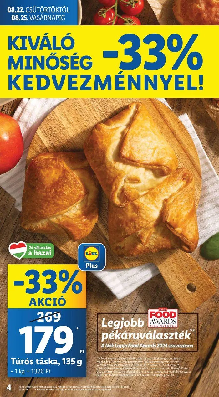 Katalógus Akciós újság – 34. hét augusztus 22.-tól augusztus 28.-ig 2024. - Oldal 4