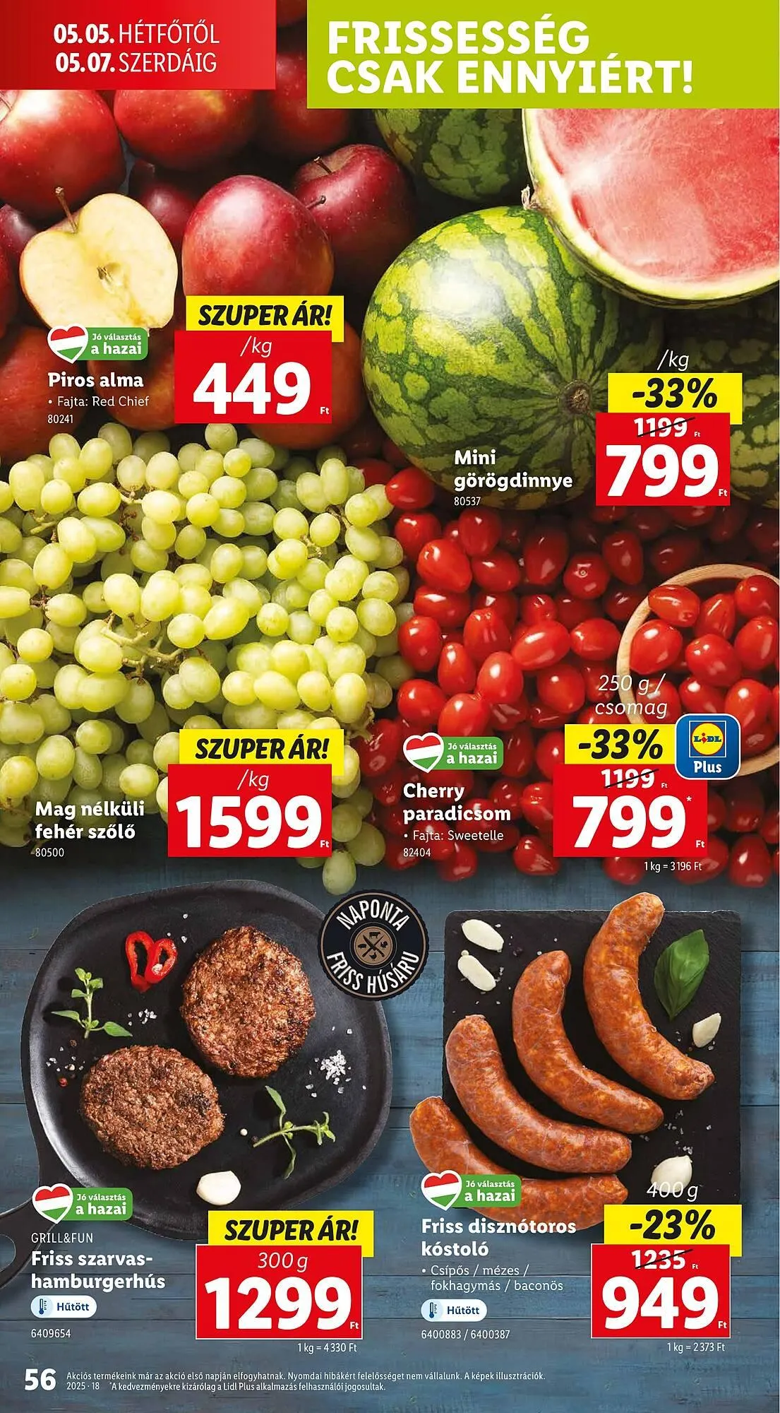 Katalógus Lidl akciós újság április 30.-tól május 4.-ig 2025. - Oldal 56