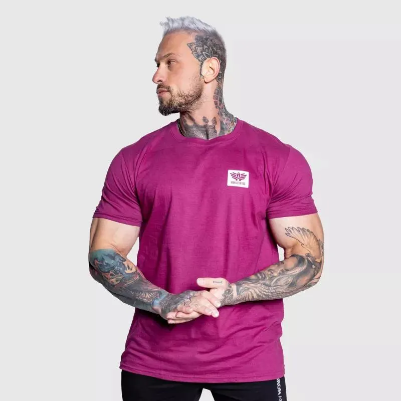 Férfi sportpóló Iron Aesthetics Quick, berry