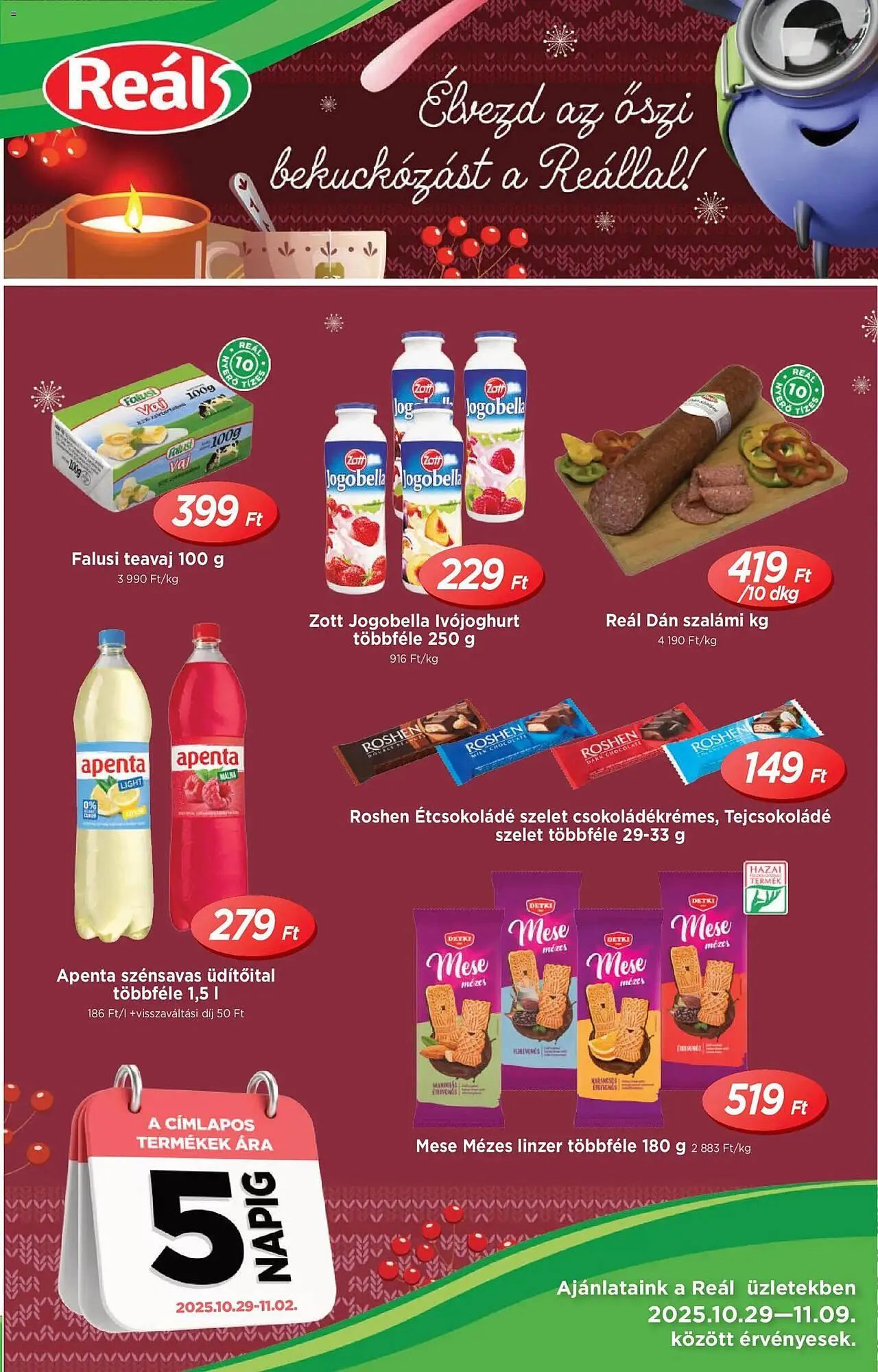 Katalógus Real akciós újság október 29.-tól november 9.-ig 2025. - Oldal 1
