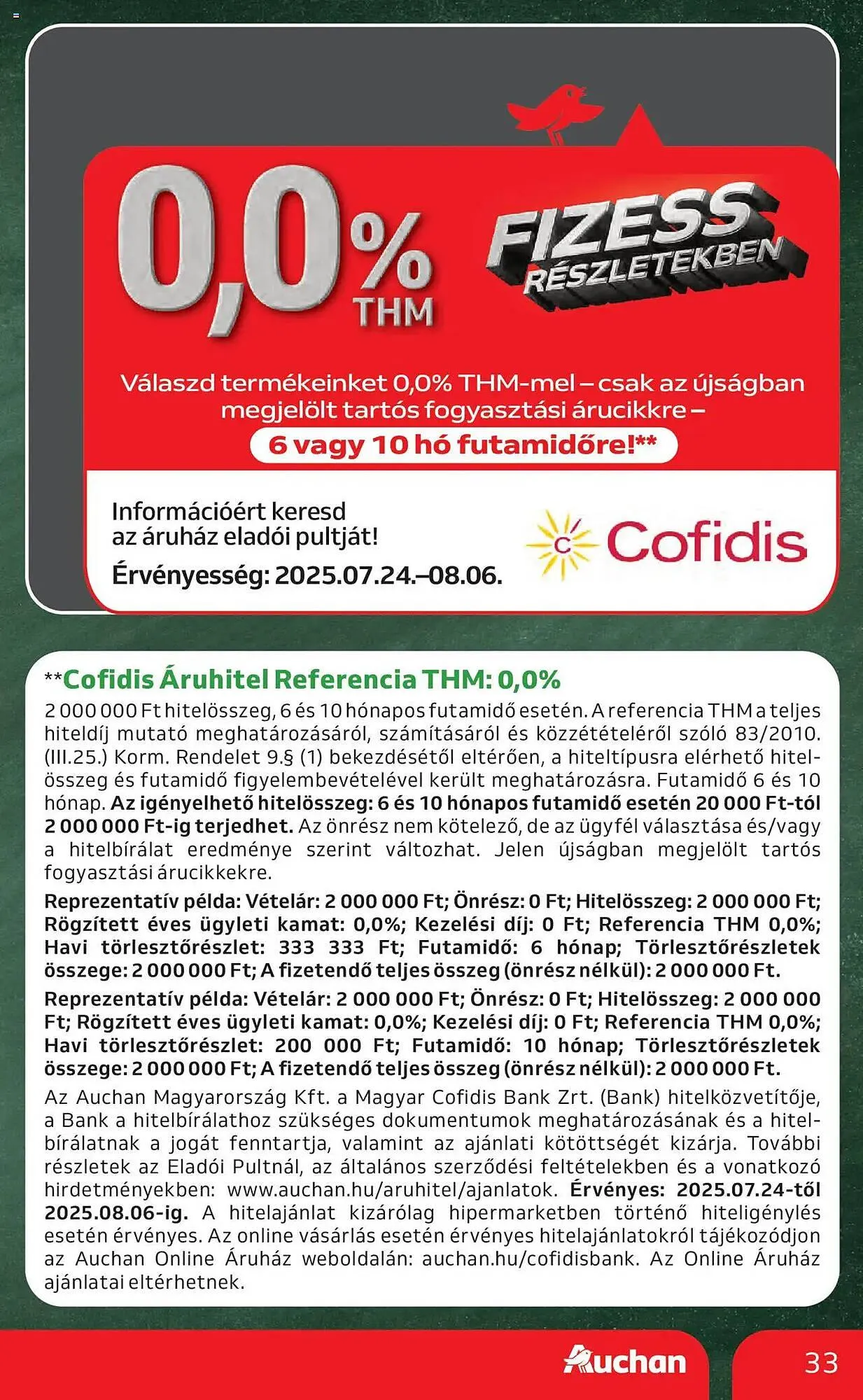 Katalógus Auchan akciós újság július 24.-tól augusztus 6.-ig 2025. - Oldal 33