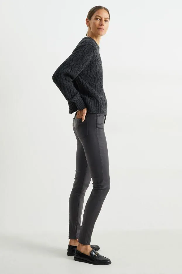 Cloth trousers - high waist - skinny fit