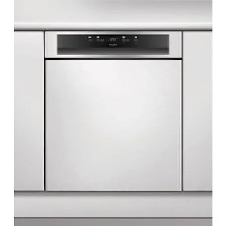 Whirlpool WBC 3C26 X Részben beépíthető mosogatógép, 60 cm, 14 teríték, 8 program, 6. érzék technológia, E energiaosztály, Inox