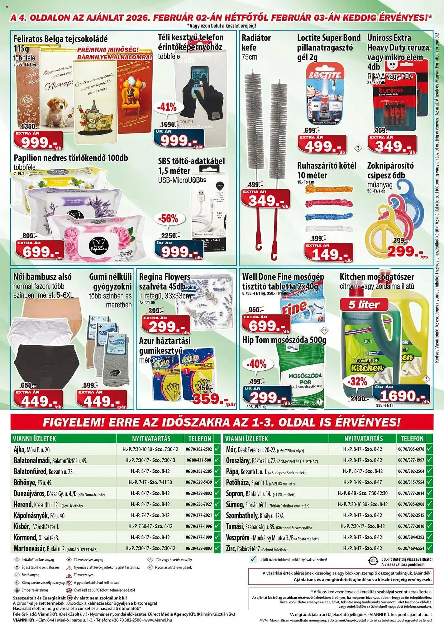Katalógus Vianni Drogéria akciós újság január 28.-tól február 3.-ig 2026. - Oldal 4