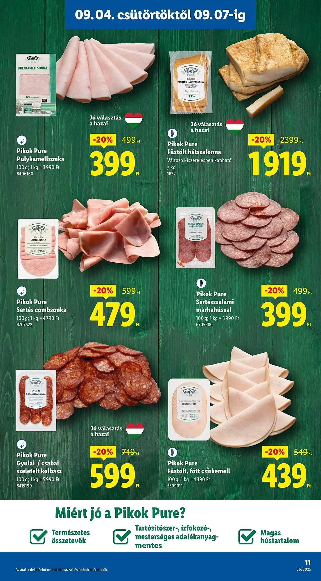 Katalógus Pick-Lidl Nyereményjáték 2025.09.24 akciós újság szeptember 4.-tól szeptember 10.-ig 2025. - Oldal 11
