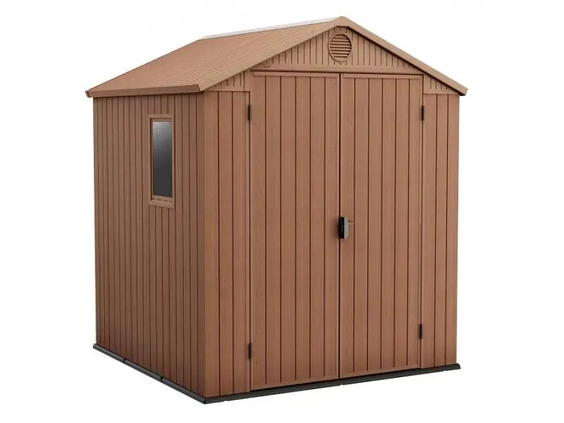 KETER DARWIN 6x6 - műanyag kerti ház (183x190x221cm, barna)