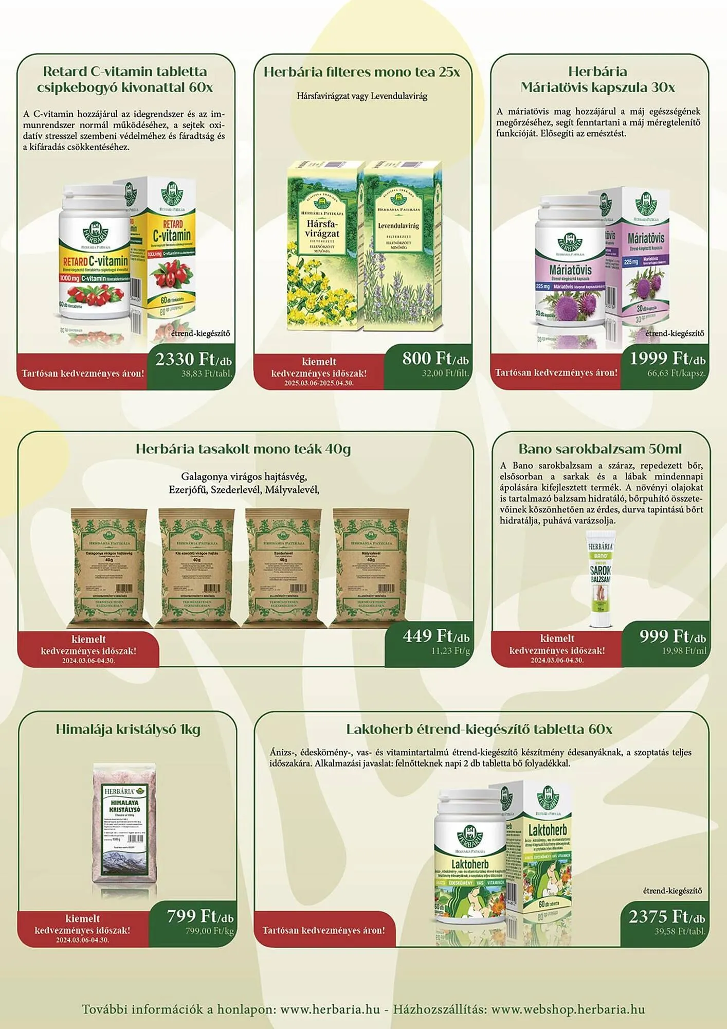 Katalógus Herbária akciós újság március 6.-tól március 20.-ig 2025. - Oldal 2