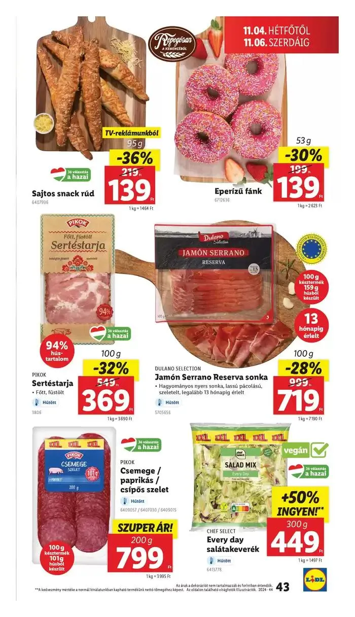 Katalógus Akciós újság – 44. hét október 31.-tól november 6.-ig 2024. - Oldal 43