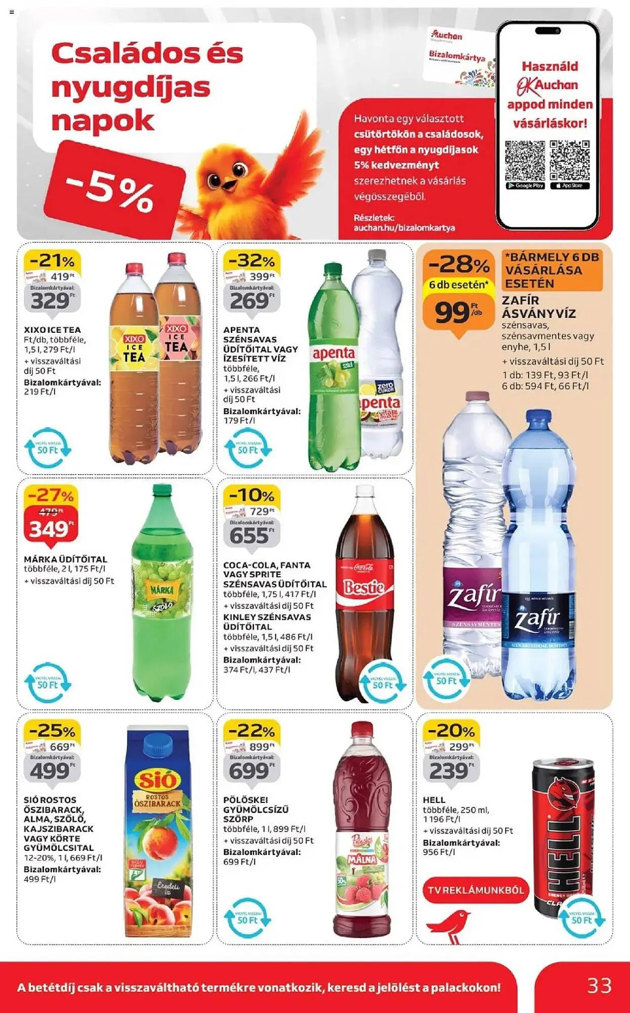 Katalógus Auchan akciós újság szeptember 4.-tól szeptember 10.-ig 2025. - Oldal 33