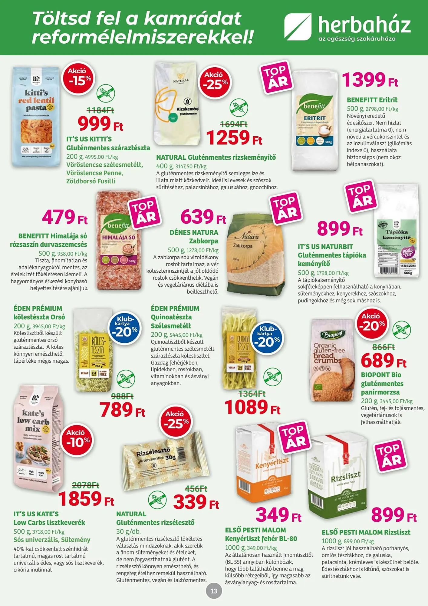 Katalógus Herbaház akciós újság március 3.-tól március 30.-ig 2025. - Oldal 13