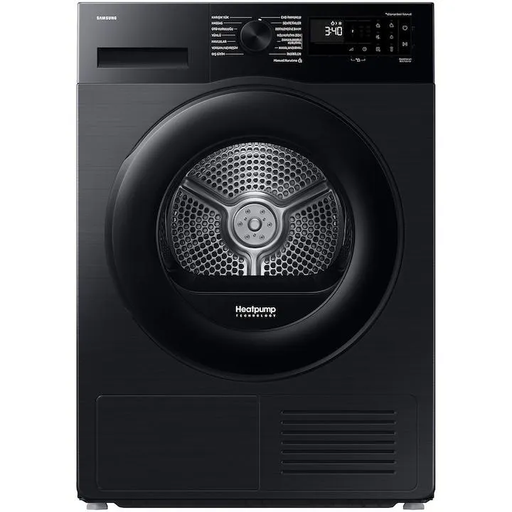 Samsung DV90DG52A0ABLE hőszivattyús szárítógép, 9kg, Smart Things, Quick Dry, Optimal Dry, Wi-Fi, C energiaosztály, Fekete