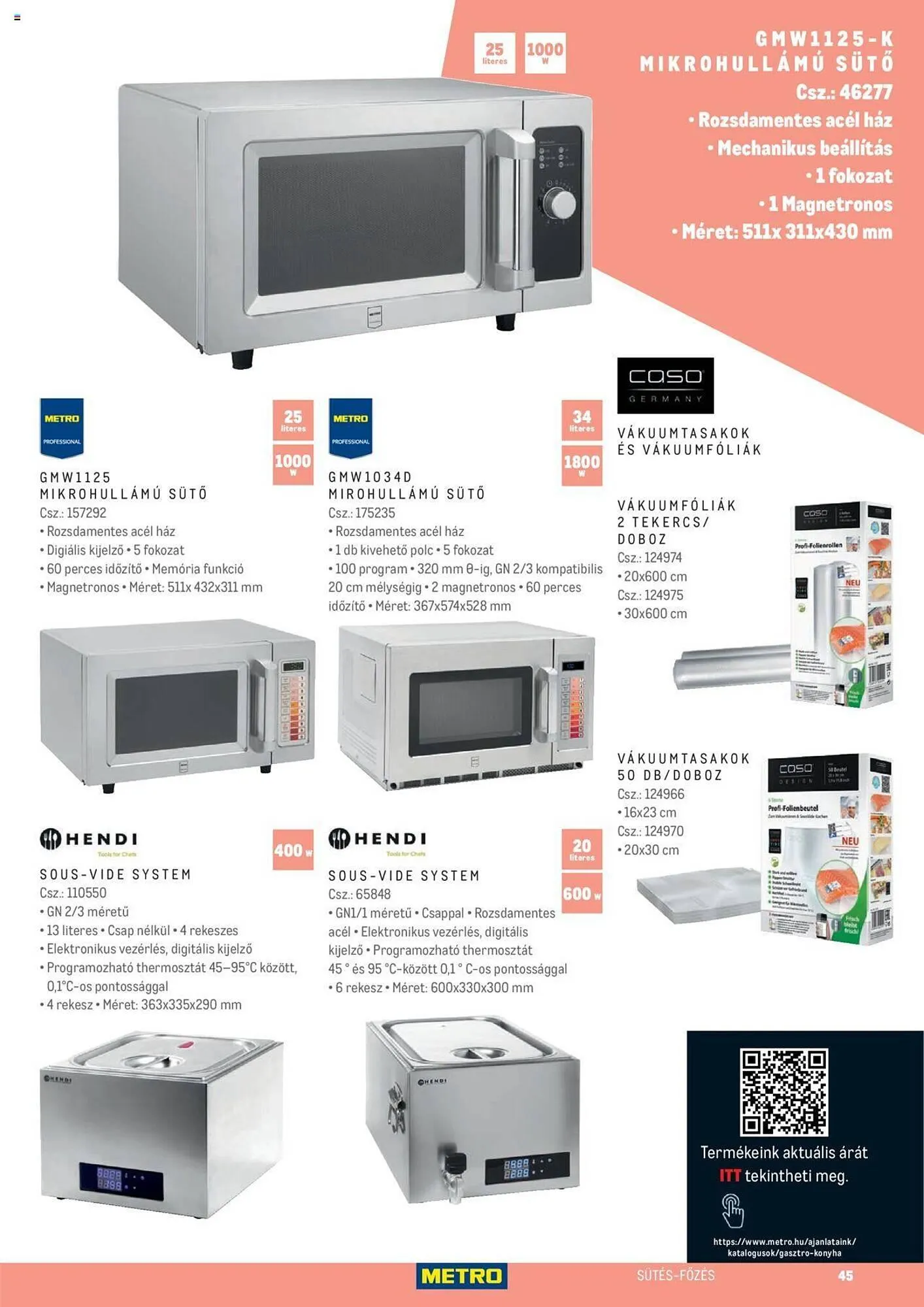 Katalógus Metro Gasztro konyha katalógus akciós újság február 15.-tól február 29.-ig 2024. - Oldal 45