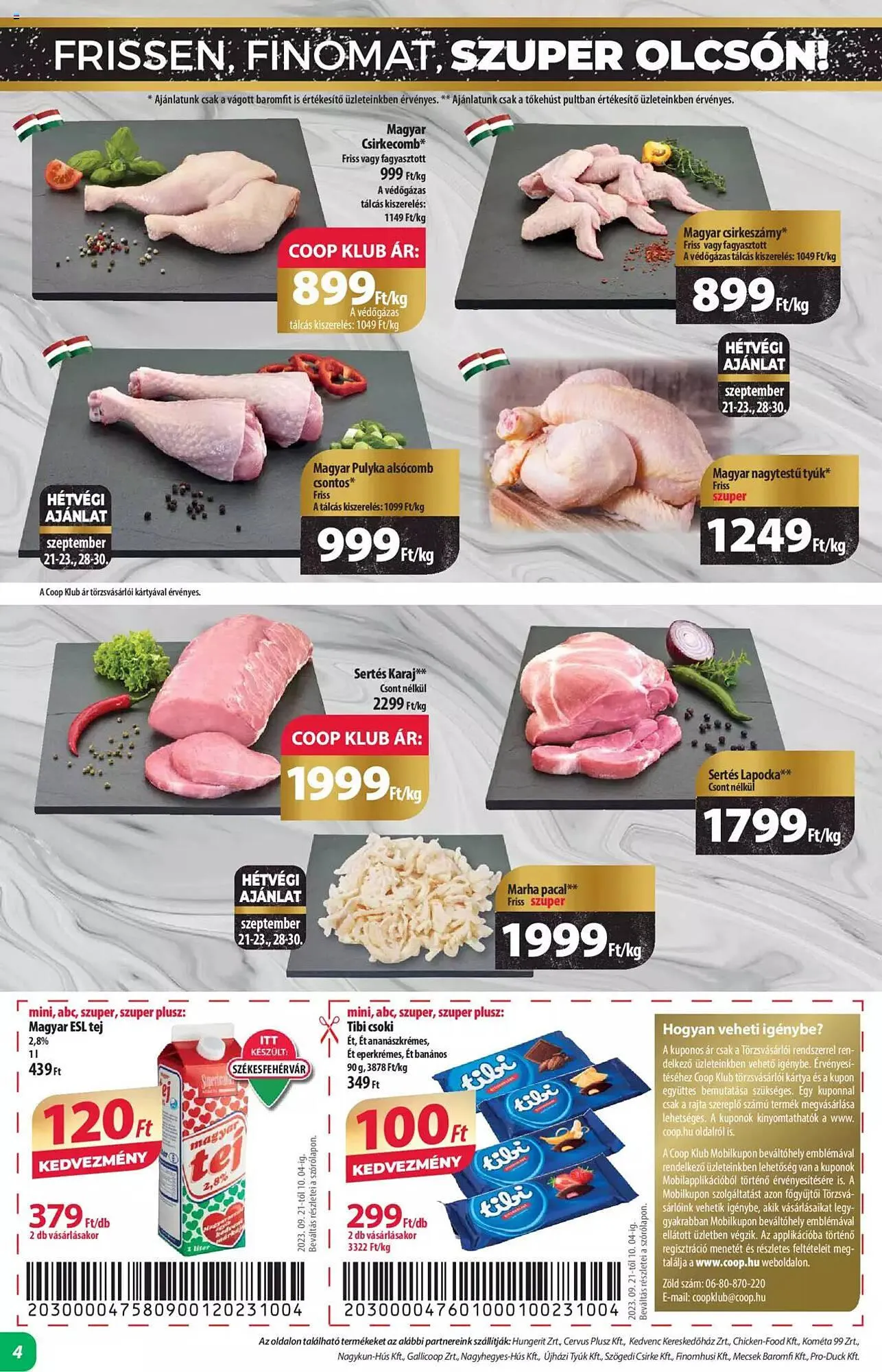 Katalógus Coop akciós újság szeptember 21.-tól október 4.-ig 2023. - Oldal 4