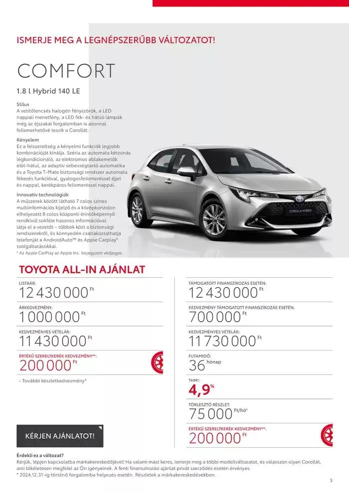 Katalógus Toyota Corolla Hatchback MC23 december 7.-tól december 7.-ig 2025. - Oldal 3